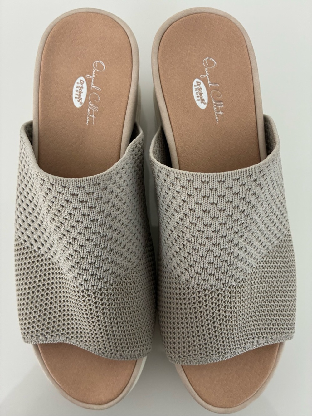 Women's Dr. Scholl's Original Collection Sonia Slide Oyster Mesh Knit 9 Med